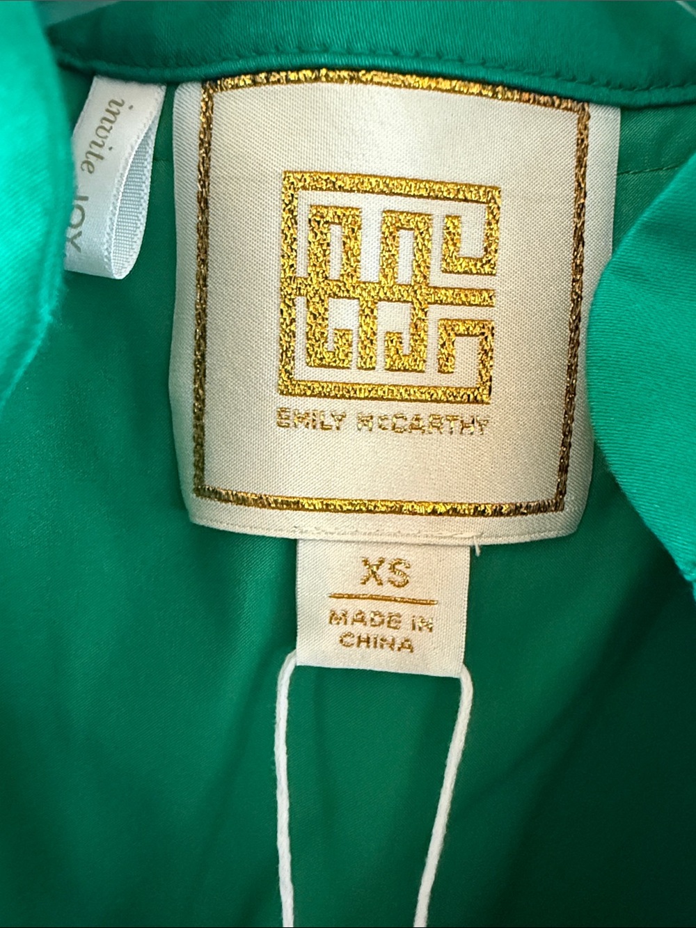 Emily McCarthy Hampton Dress in Jellybean Green Color Womens size XSmall NWT - Picture 4 of 11